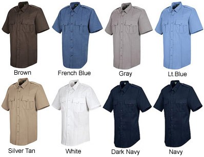 Horace Small HS1123 Mens Deputy Deluxe LS Shirt Light Blue 16.5 Neck x 34 Sleeve 