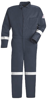 Bulwark Flame Resistant Excel-FR™ Contractor Coverall with Reflective Trim