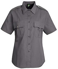 Women's New Dimension® Poplin Short Sleeve Uniform Shirt