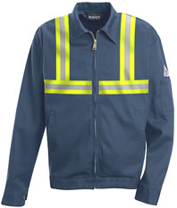 Bulwark EXCEL-FR™ Flame ResistantZip-in / Zip Out Jacket w/ Reflective Trim