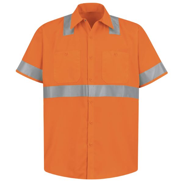 Red Kap Hi-Visibility Short Sleeve Shirt - Type R, Class 2