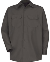 Red Kap Men's Heavyweight Cotton Twill Long Sleeve Workshirt