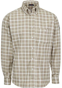 Bulwark EXCEL FR® Mens Plaid Dress Shirt 