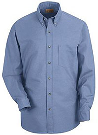 Red Kap Men's Long Sleeve Poplin Dress Shirt