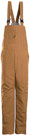 Bulwark Flame Resistant Excel-FR™ ComforTouch™Brown Duck Deluxe Insulated Bib Overall