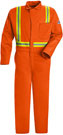 Bulwark Flame Resistant Excel-FR™ Contractor Coverall with Reflective Trim