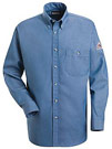 Bulwark Flame Resistant Excel-FR™ Button Front Denim Dress Uniform Shirt
