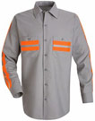 Red Kap Long Sleeve Enhanced Visibility Shirt