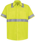 Red Kap Hi-Visibility Short Sleeve Shirt - Type R, Class 2