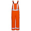 Bulwark Men's Unlined Bib Overall with Reflective Trim
