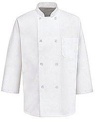 3/4 Sleeve Eight Pearl Button Chef Coat