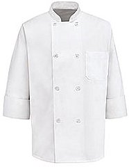 Long Sleeve Eight Pearl Button Chef Coat