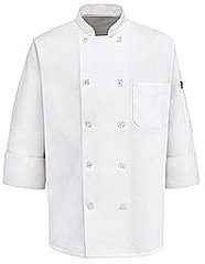 Ten Pearl Button Chef Coat