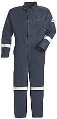Bulwark Flame Resistant Excel-FR™ Contractor Coverall with Reflective Trim