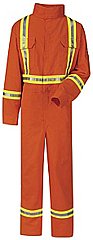 Bulwark Flame Resistant ComforTouch® Premium Coverall W/ Reflective Trim