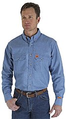 Wrangler® FR Flame Resistant Chambray Work Shirt