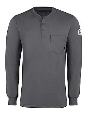 Bulwark Flame Resistant Excel-FR™ Long Sleeve Tagless Henley Shirt