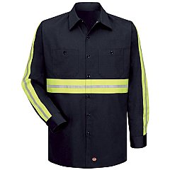 Red Kap Enhanced Visibility Cotton Work Shirt