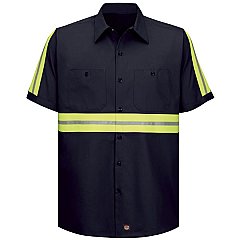 Red Kap Enhanced Visibility Cotton Work Shirt
