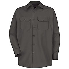 Red Kap Men's Heavyweight Cotton Twill Long Sleeve Workshirt
