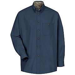 Red Kap Cotton Contrast Twill Long Sleeve Shirt