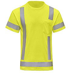 Red Kap Hi-Visibility Short Sleeve Pocket T-Shirt - Type R Class 3