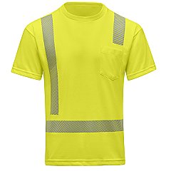 Red Kap Hi-Visibility Breathable Short Sleeve Pocket T-Shirt - Type R Class 2