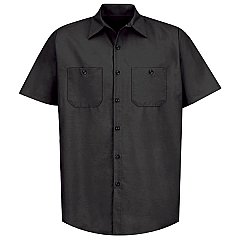 Red Kap Men's Industrial Short Sleeve Work Shirt