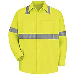 Red Kap Hi-Visibility Long Sleeve Shirt - Type R, Class 2