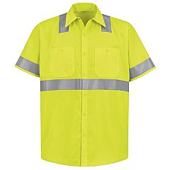 Red Kap Hi-Visibility Short Sleeve Shirt - Type R, Class 2