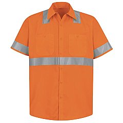 Red Kap Hi-Visibility Short Sleeve Shirt - Type R, Class 2
