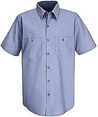 Red Kap Men's Wrinkle Resistant Short Sleeve Work Shirt