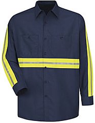 Red Kap Enhanced Visibility Industrial Work Shirt