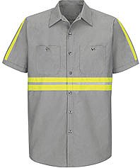 Red Kap Enhanced Visibility Industrial Work Shirt