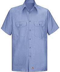 Red Kap Men's Solid Ripstop Work Shirt
