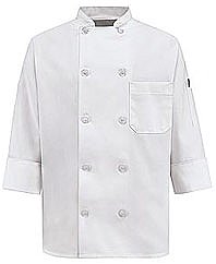 Women's Ten Pearl Button Chef Coat