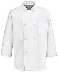 3/4 Sleeve Eight Pearl Button Chef Coat
