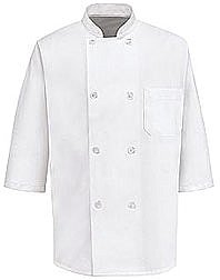 1/2 Sleeve Eight Pearl Button Chef Coat