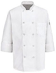 Ten Pearl Button Chef Coat