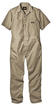 Dickies Short Sleeve Khaki Coverall