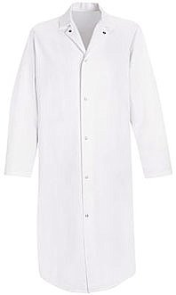 Red Kap Gripper Front Butcher Frock with No Pockets