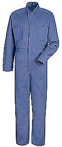 Red Kap Button Front Action Back Cotton Coverall