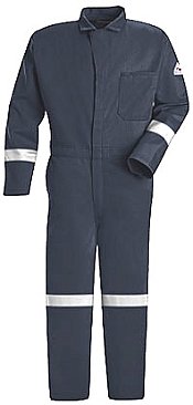 Bulwark Flame Resistant Excel-FR™ Contractor Coverall with Reflective Trim