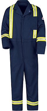 Bulwark Flame Resistant Excel-FR™ Classic Coverall with Reflective Trim