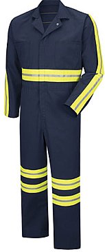 Red Kap Enhanced Visibility Action Back Twill Coverall
