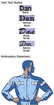 Direct Text Embroidery