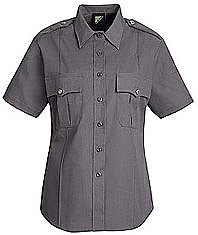 Women's New Dimension® Poplin Short Sleeve Uniform Shirt
