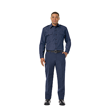 Men's Non-FR 100% Cotton Classic Long Sleeve Fire Chief Shirt