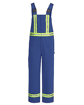 Bulwark Men's Unlined Bib Overall with Reflective Trim