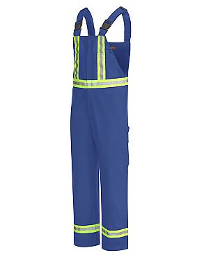 Bulwark Men's Unlined Bib Overall with Reflective Trim
